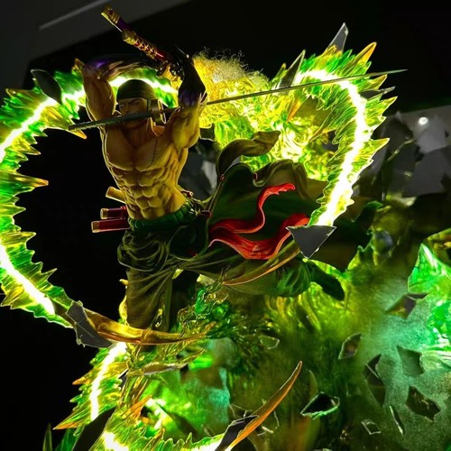 Roronoa Zoro Action Figure One Piece Statua Da Collezione Anime - Foto 9 di 9