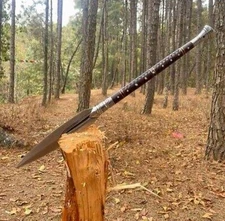 Custom Handmade Carbon Steel Blade Traditional Viking Spear /Hunting 39 inches