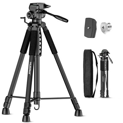 Huepar Lightweight 67.72-Inch Adjustable Laser Level Tripod with 3-Way Black 
