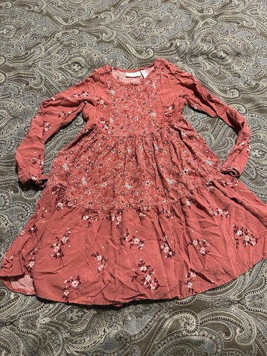 Childrens Place Pink Flower Dress Size 7/8