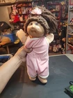 Vintage Cabbage Patch Doll Girl 1982 Brown