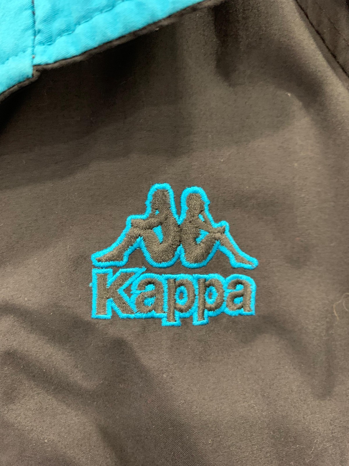 Kappa Basic 2XL Puffer Jacket Black Blue Vintage … - image 10