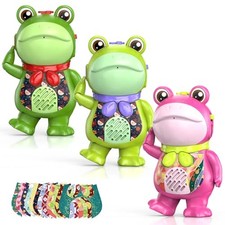 Toddler Playset Walkie Talkies for Kids Rechargable 3 Pack, Green  Pink Trio