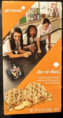 Girl Scout Do-Si-Do's Oatmeal Sandwich Cookie W/ Peanut Butter Filling BB 9/6/26