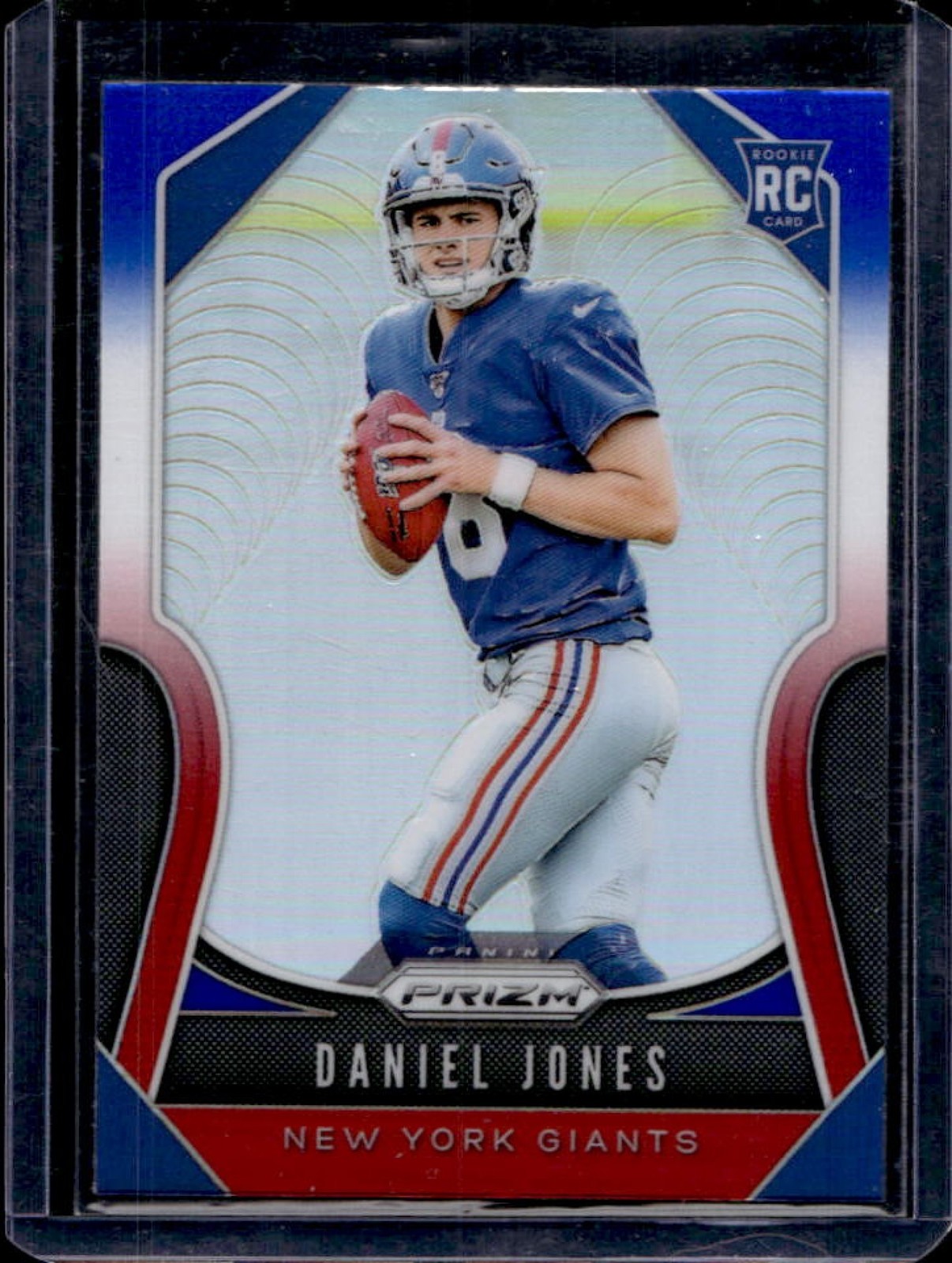2019 Panini Prizm Daniel Jones RC Red White and Blue Rookie #302 Giants