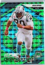 2025 Panini Mosaic - Julius Peppers #19 Epic Performers Green Mosaic Prizm