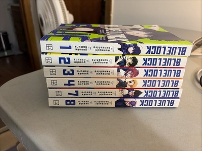Blue Lock Manga Vol. 1-4,7-8. Very Good Condition