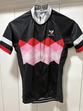 Nine Bull Cycling Shirt Black & Pink Size Small EUC