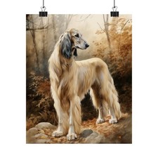 Afghan Hound Dog Art Print, Dog Wall Art, Animal Art Print, Animal Art Poster