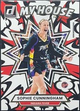 2025 Panini Donruss WNBA Sophie Cunningham My House Press Proof Gold Foil Fever