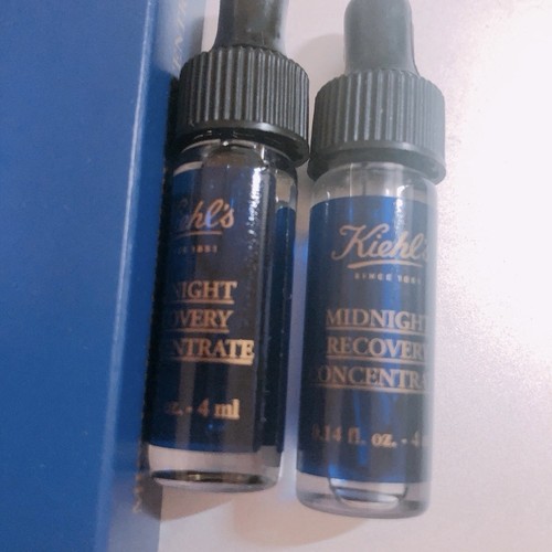 (2) Suero facial concentrado Kiehl's Midnight Recovery muestra de lujo talla 0,14 oz, 4 ml - Imagen 3 de 3
