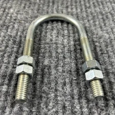 Heavy Duty 2" U-Bolt With 3/8" Thread & Four 9/16" Nuts-23 Count