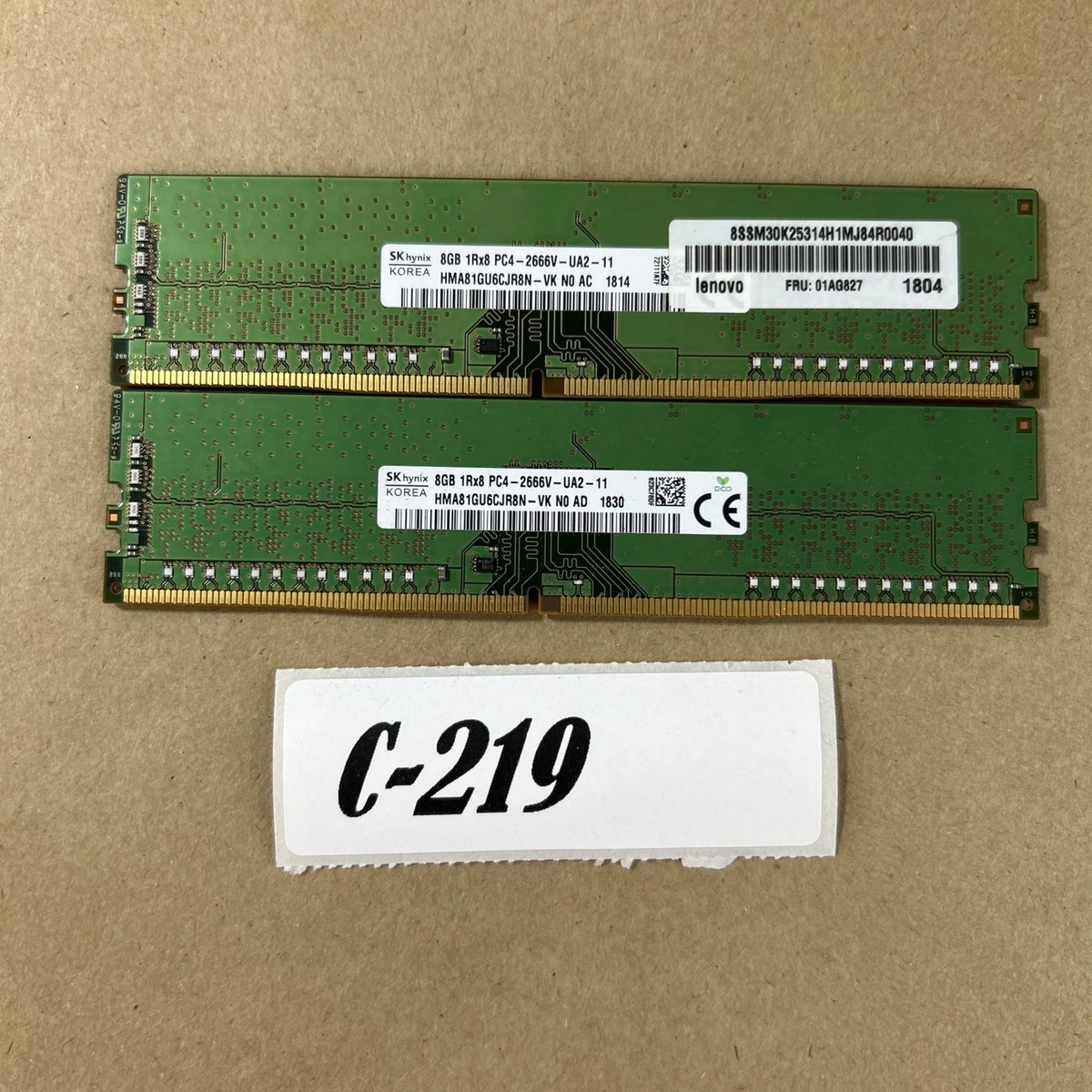 SK hynix Computer PC4-21300 (DDR4-2666) Bus Speed Memory (RAM) for