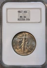 1947 Walking Liberty Half Dollar 50C NGC MS64