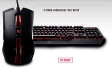NEW Cooler Master CM Storm Devastator Red LED Gaming Keyboard Mouse Combo OEM