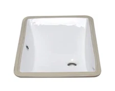 Eago BC227 22" Undermount Bathroom Sink - White