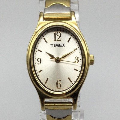 Timex Kendall Womens Watch 21mm Silver Dial Gold Two Tone Bracelet T26301