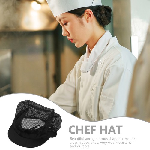 Set 2 Cappelli Cappello Chef Donna Miss e Ragionevole Berretto a Rete Cuochi - Foto 12 di 12