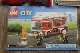 LEGO&reg; City 60107 Fire Ladder Truck 100% Complete With Instructions