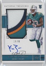 2018 Panini National Treasures Rookie 19/99 Kalen Ballage #180 Patch Auto rp9