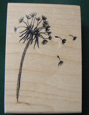 P7 Dandelion rubber stamp 2x2.4" WM NEW | eBay