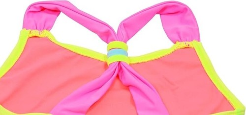 Girls Two Piece Swimsuit Girls Tankini Set Bathing Suit Sport Crossback Bikini - Picture 7 of 11