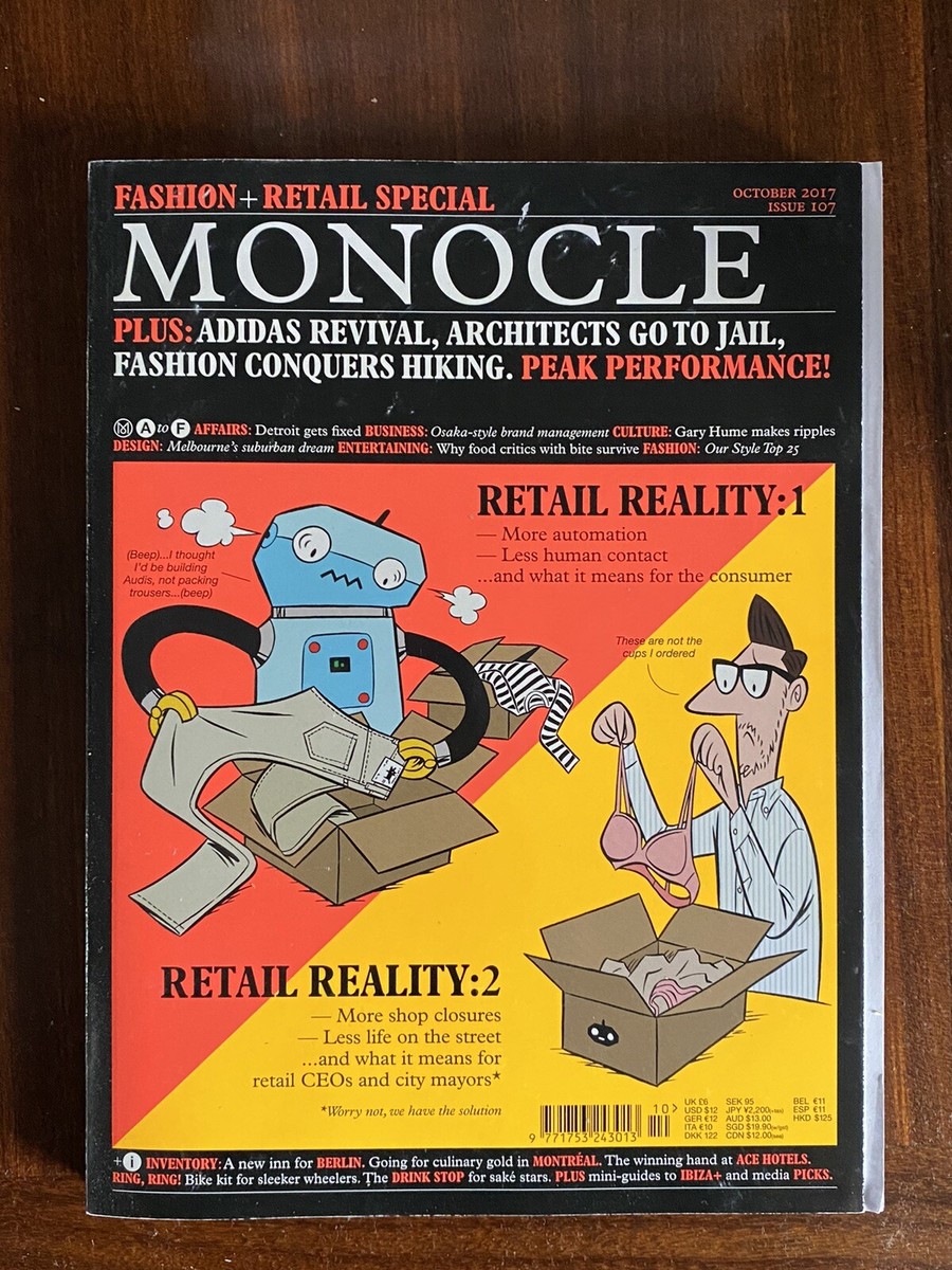 Monocle Magazine - October 2017 (Issue 107) - Retail, Adidas, Architecture  | eBay UK