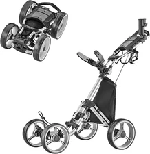 Explorer V8 - Superlite 4 Wheel Golf Push Cart, Explorer Version 8