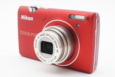 Nikon Coolpix S5100 Red 12.2MP 5X Optical Digital Camera [Exc++]