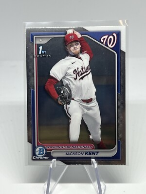 2024 Bowman Draft Jackson Kent 1st Chrome #BDC-174 Washington Nationals (QH3)