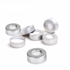 Simpure 3000x 20mm Aluminum Crimp Top Caps PTFE Silicone for 10ml 20ml LAB Vials
