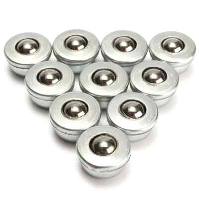 10Pcs 8mm CY-8H Metal Sliver Ball Transfer Bearing Unit Conveyor Roller Wheel
