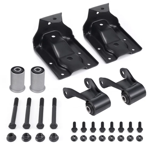 Rear Leaf Spring Hanger Bracket & Shackle Kit For Chevy Silverado GMC Sierra US - Picture 22 of 22