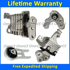 K4318 Motor & Transmission Mount Set 4pc For 2014-2018 Jeep Cherokee 2.4L AUTO