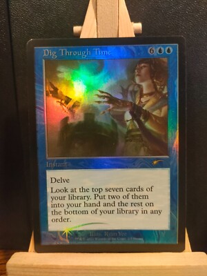 Dig Through Time Retro FOIL - Love your LGS 2021 Promo - NM to LP (see pics) MTG