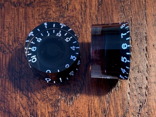 (2) TALL / Black / Speed Knob Set / Vintage Gibson Style / US Spec / Les Paul