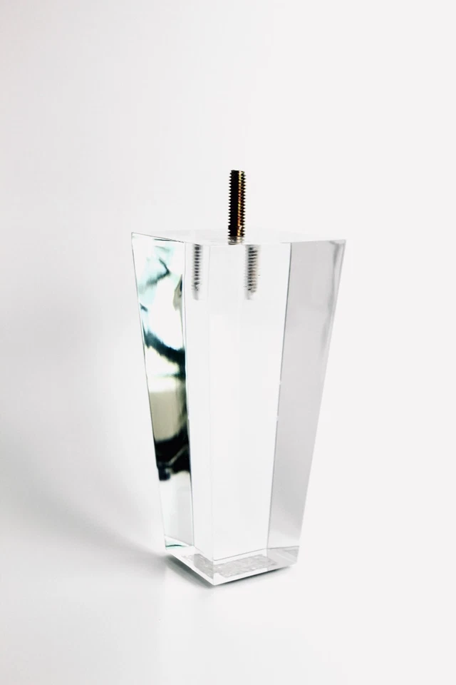 Sofá/Silla/Pata de Mueble Otomano Acrílico Cónico 6" - Juego de 4 Foto 2 de 4