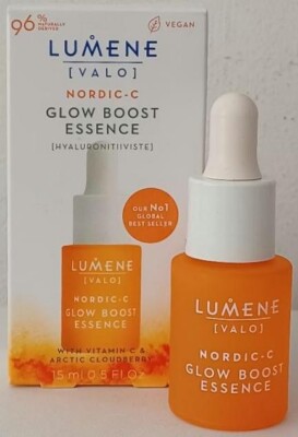 LUMUNE [VALO] NORDIC-C GLOW BOOST ESSENCE 15 ml, 5 fl. oz. BRAND NEW IN BOX NIB