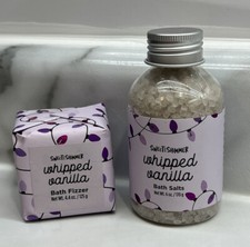 Sweet And Shimmer Whipped  Vanilla Bath Fizzer  Salts Gift Set - FREE SHIPPING