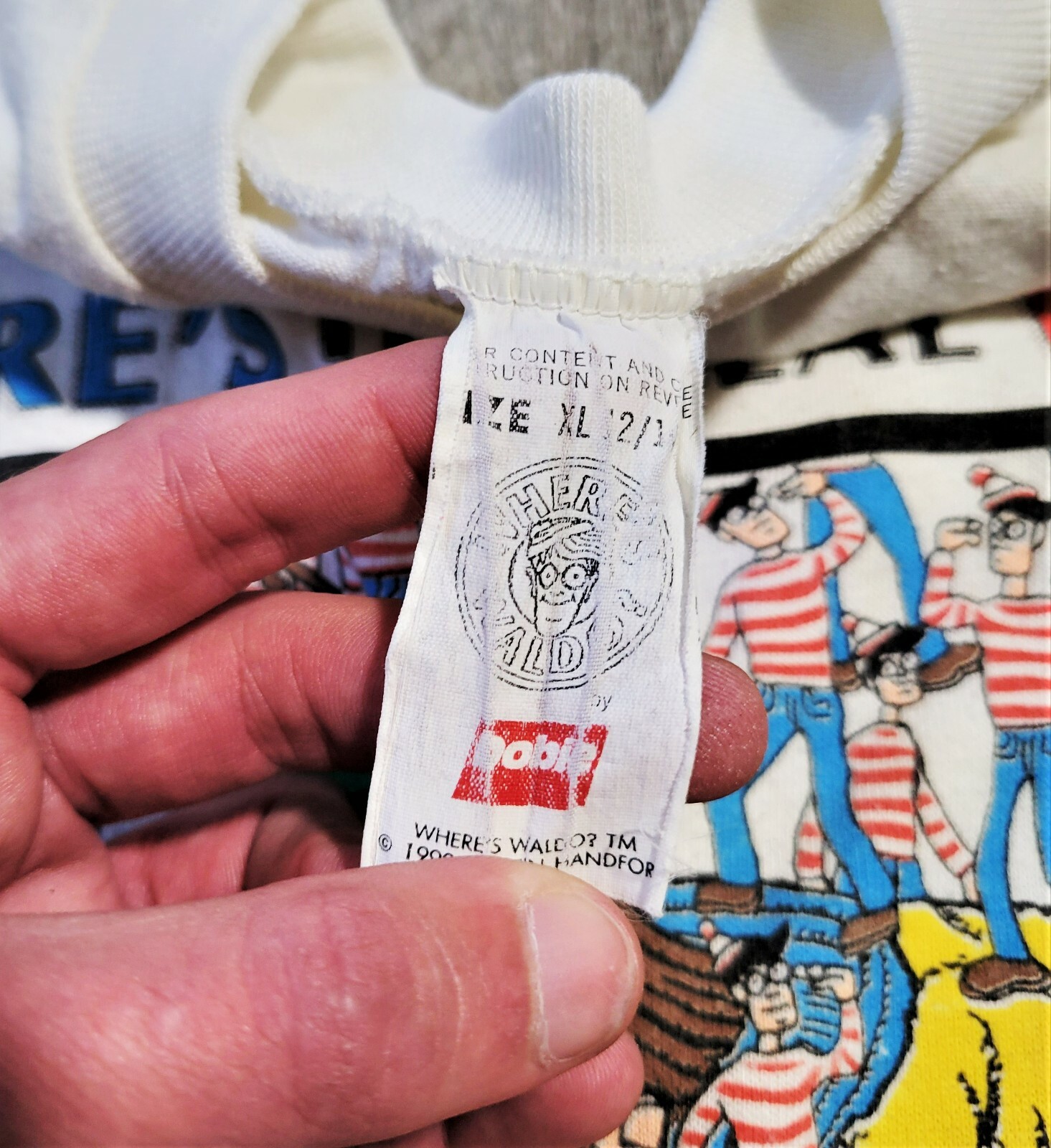 Vintage 90s Where’s Waldo T Shirt Vtg 1990 Single Stitch Tee USA Youth XL Mens S Zdjęcie NOWOŚĆ