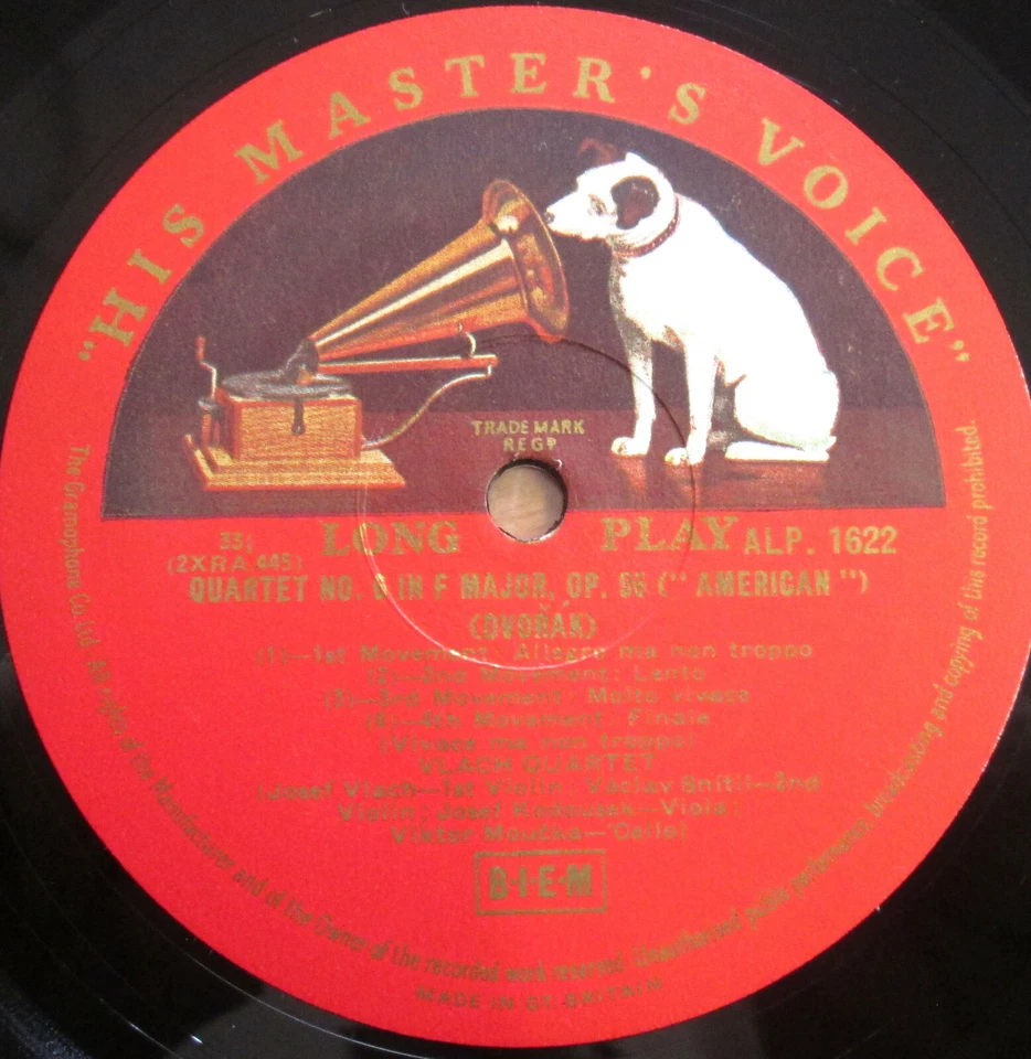 ALP 1622 ED1 Dvorak Janacek String Quartets Vlach Quartet NEAR MINT HMV 1st R/G - Image 3 of 4