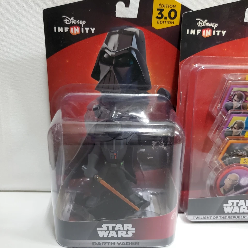 Disney Infinity 3.0 - Star Wars Darth Vader, Han Solo w/4 Power Disc Pack - NEW - Image 2 of 4
