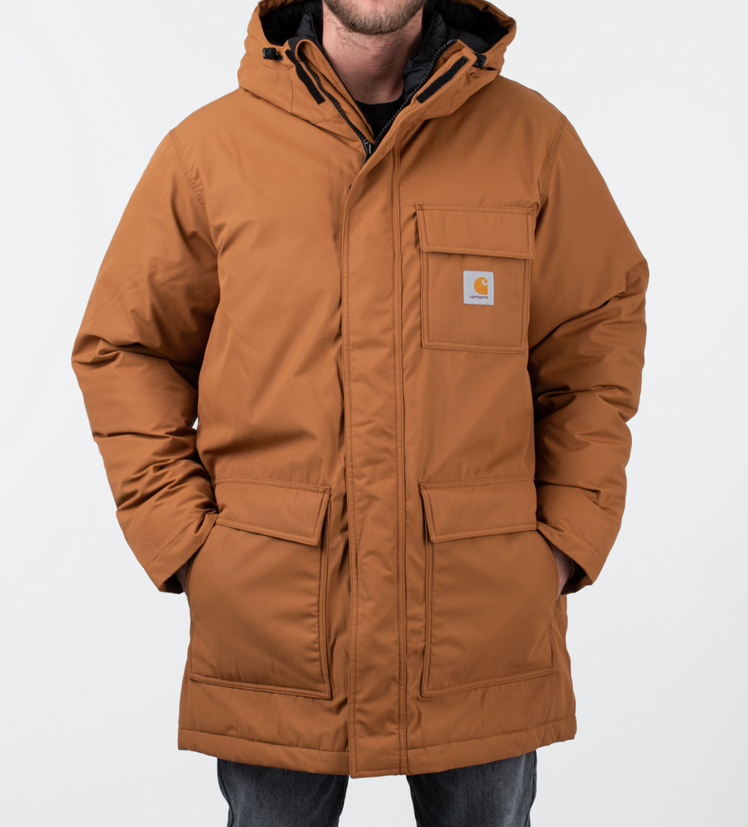 CARHARTT WIP Siberian Cold Parka I030832 Hamilton Brown/Black L