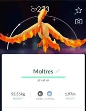 Pokémon G0 - Shiny Galarian Moltres - Trade registered 20k Dust