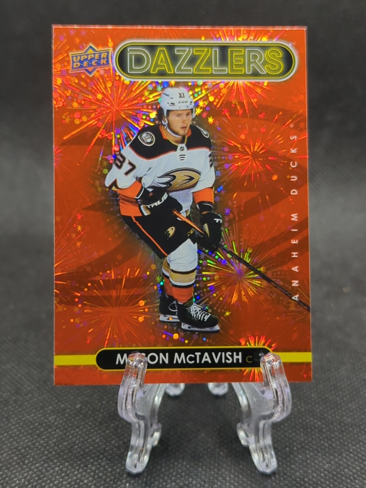 2021-22 Upper Deck Series 2 Dazzlers Red Mason McTavish #DZ-51 Rookie RC