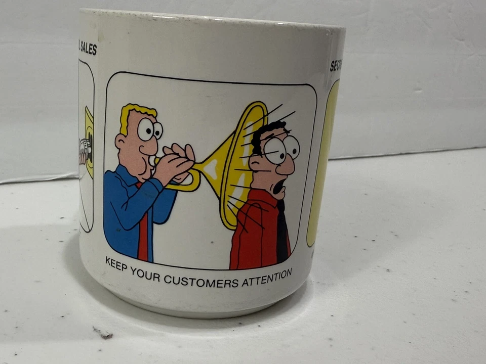 Taza Secrets To Successful Sales Divertida Dibujos Animados por Russ Vintage Foto 2 de 4