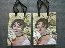 (2) Trader Joe's Reusable Shopping Grocery Bags Crew Members Joni & Jolene