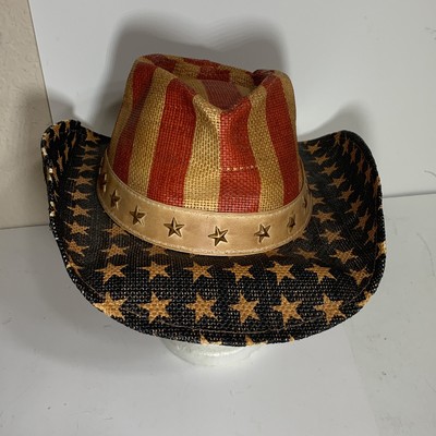 New Patriotic Cowboy Hat Star Studded 