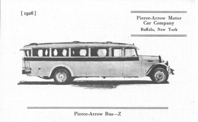#ad Pierce Arrow Motor Co. 1926 Bus Postcard. Card Reproduce in 1985. $6.85