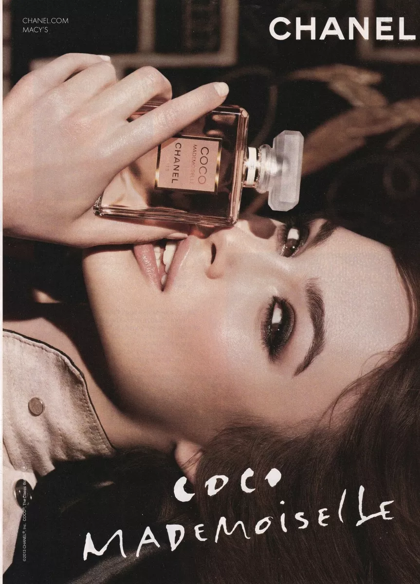 2013 Chanel Coco Mademoiselle Perfume PRINT AD Keira Knightley - FREE  shipping
